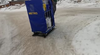 METRO Belieferung im Schnee